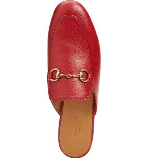 gucci princetown mule red